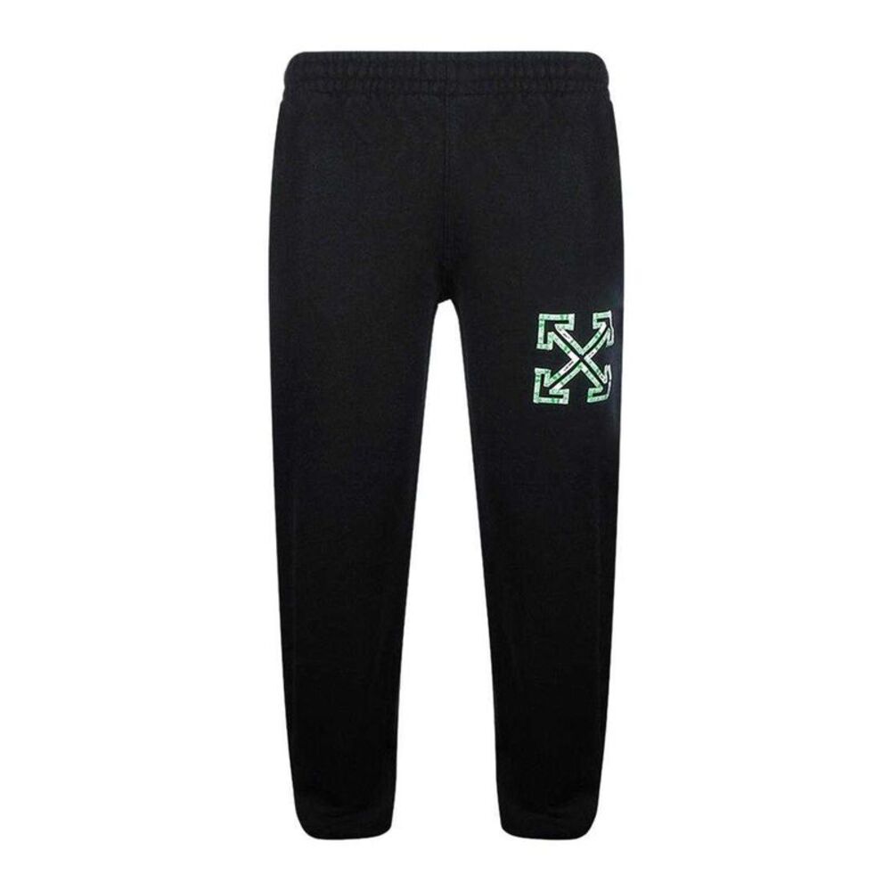 Off White Unisex Adult Arrows Tape Slim Sweatpants / Black